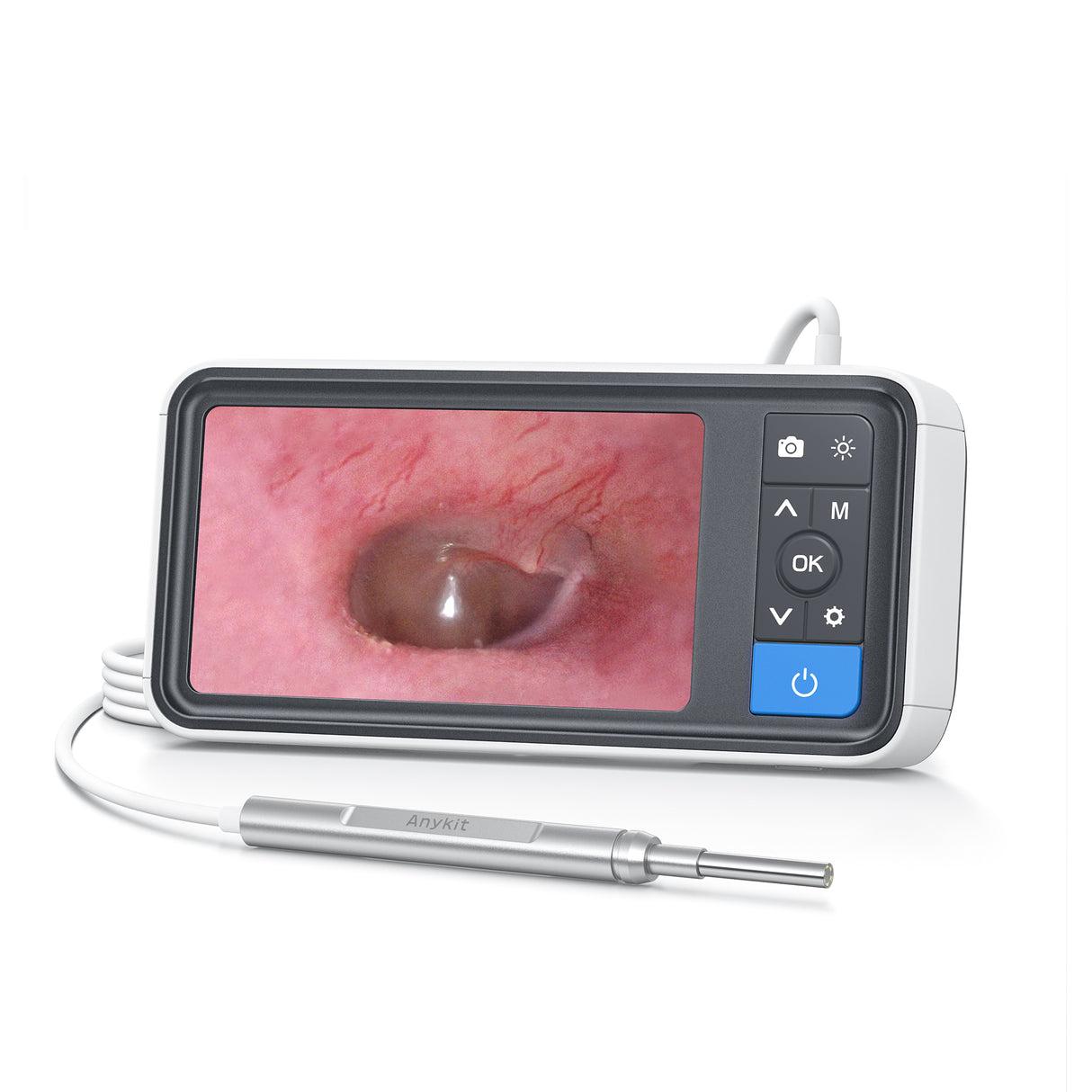 Anykit Digital Otoscope 4.5 Inches Screen, supports Photo Snap and Video Recording