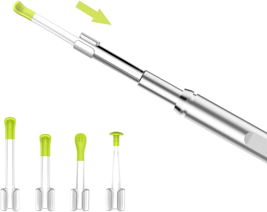 Ear Wax Removal Tool, Ear Spoon, Ear Pick for Anykit/ScopeAround Otoscope (3.9mm w/Protection Shield)