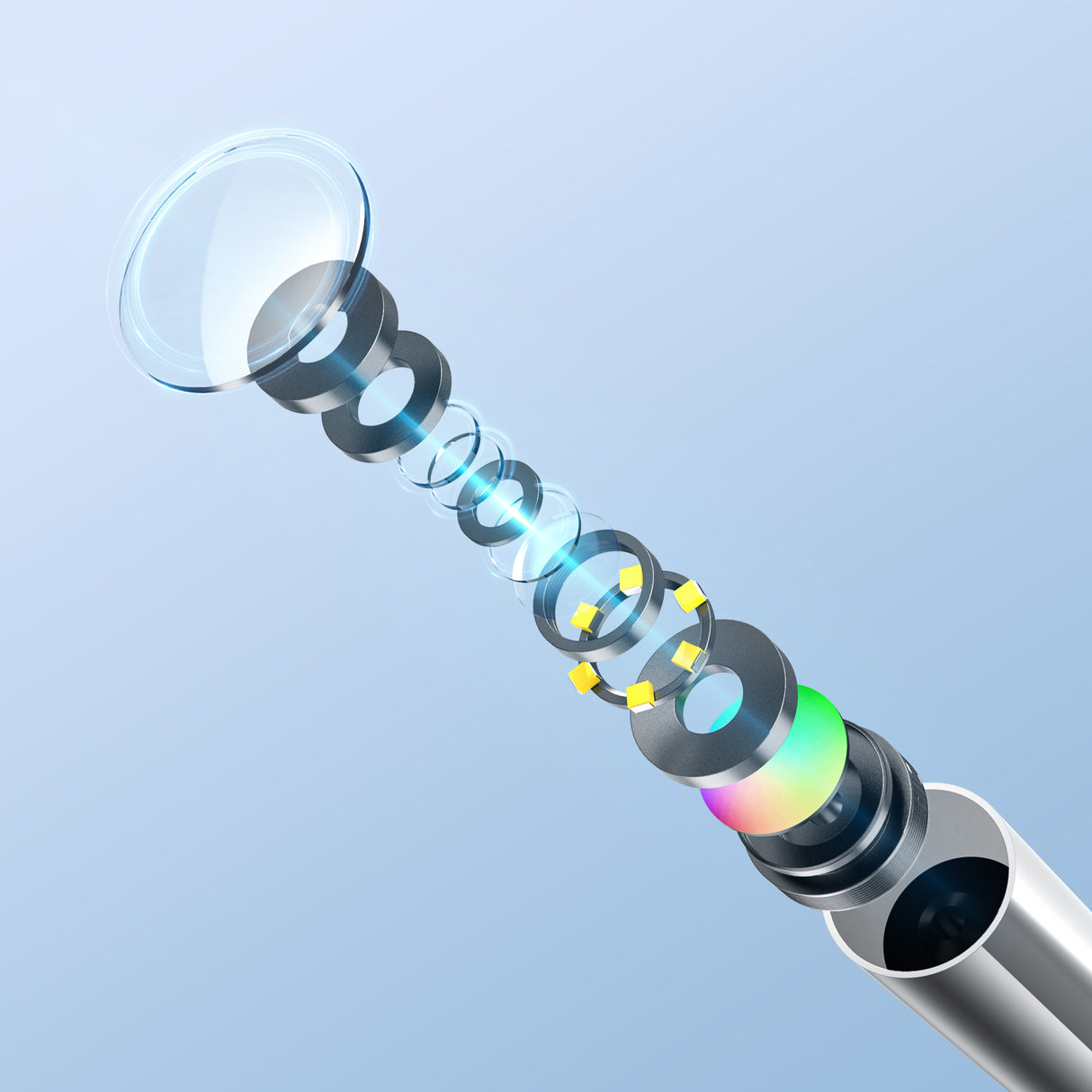 Anykit Wireless Otoscope Ear Camera with Dual View, 3.9mm 720PHD WiFi Ear Scope with Ear Wax Removal Tool for Kids and Adults & Pets, Compatible with Android and iPhone