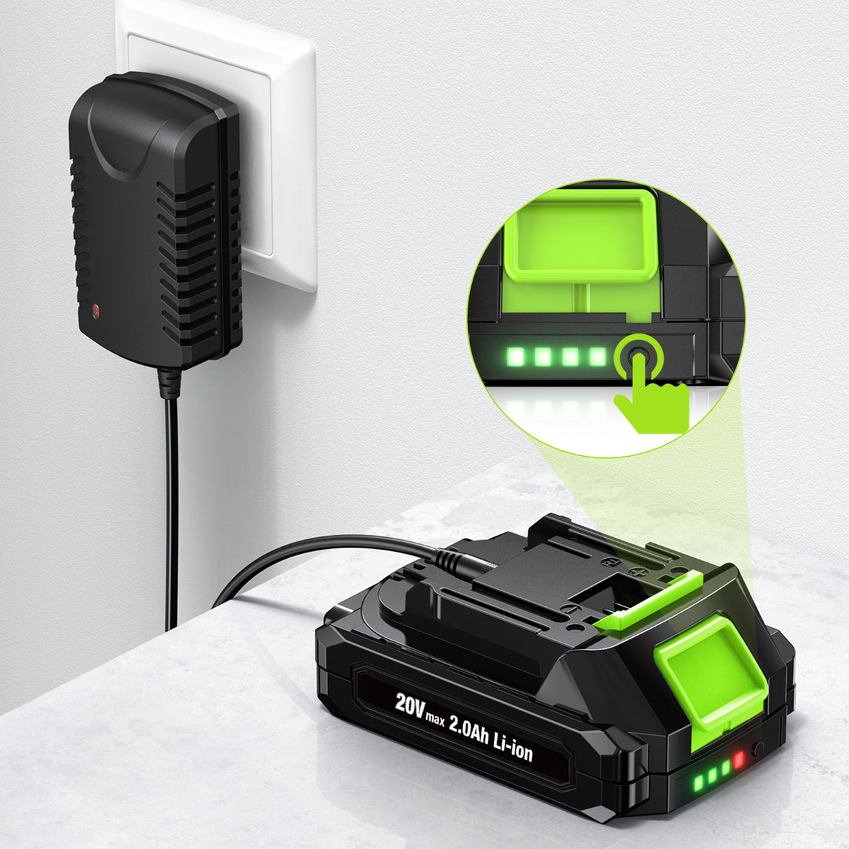 Anykit 2.0Ah AL001 Leaf Blower Battery