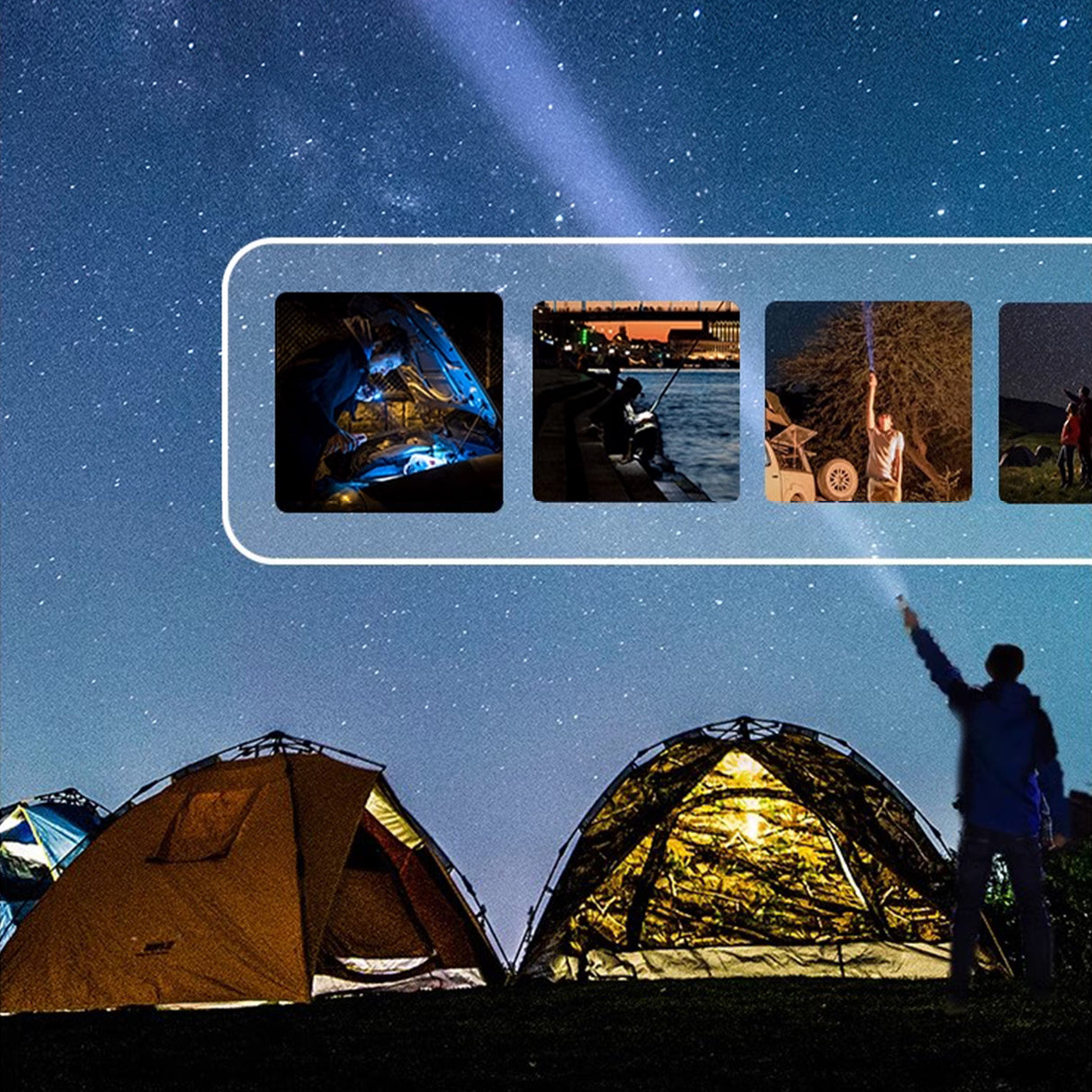 Anykit Portable waterproof Flashlight