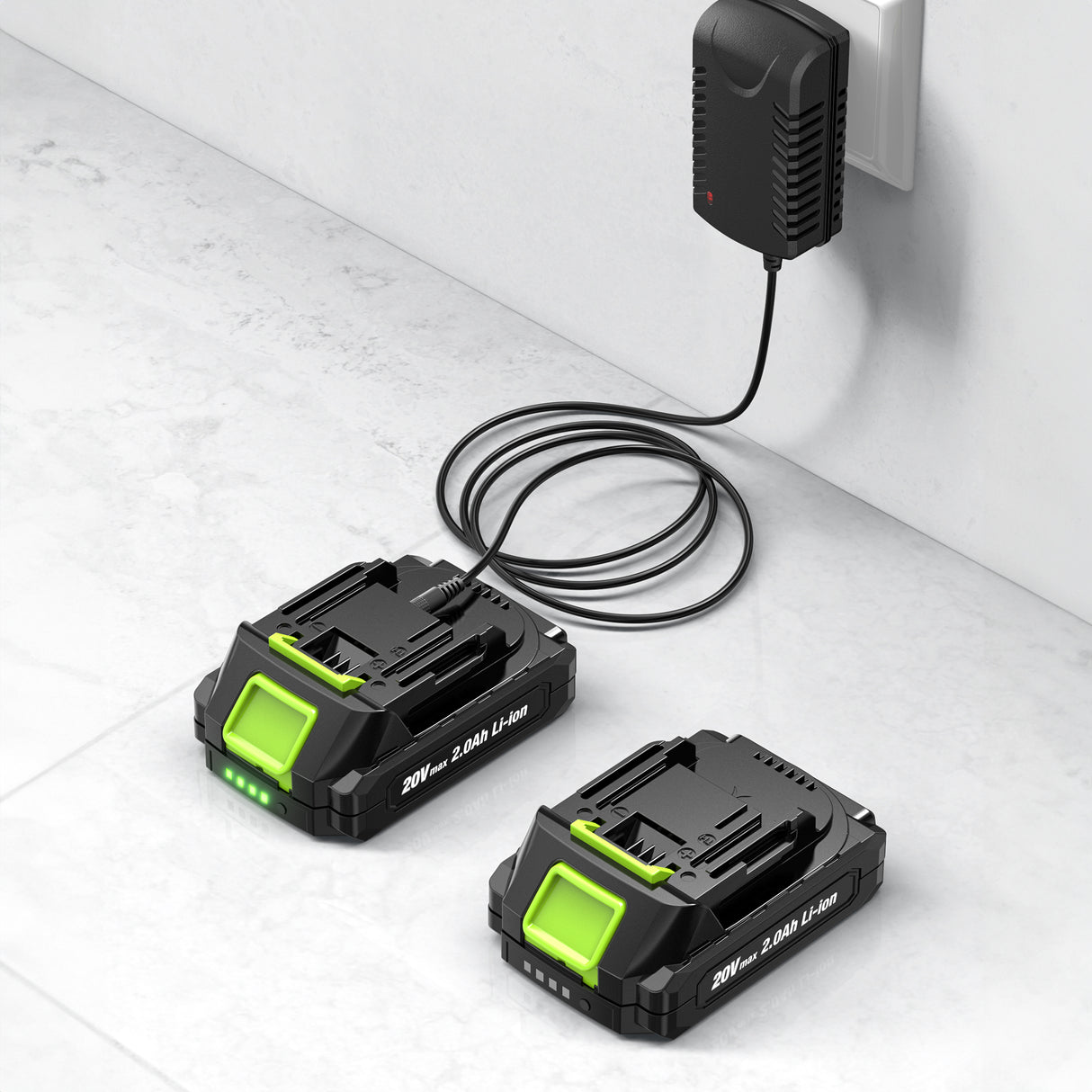 20V 2 Speed Cordless Battery Leaf Blower w/ 2.0Ah Battery & Charger