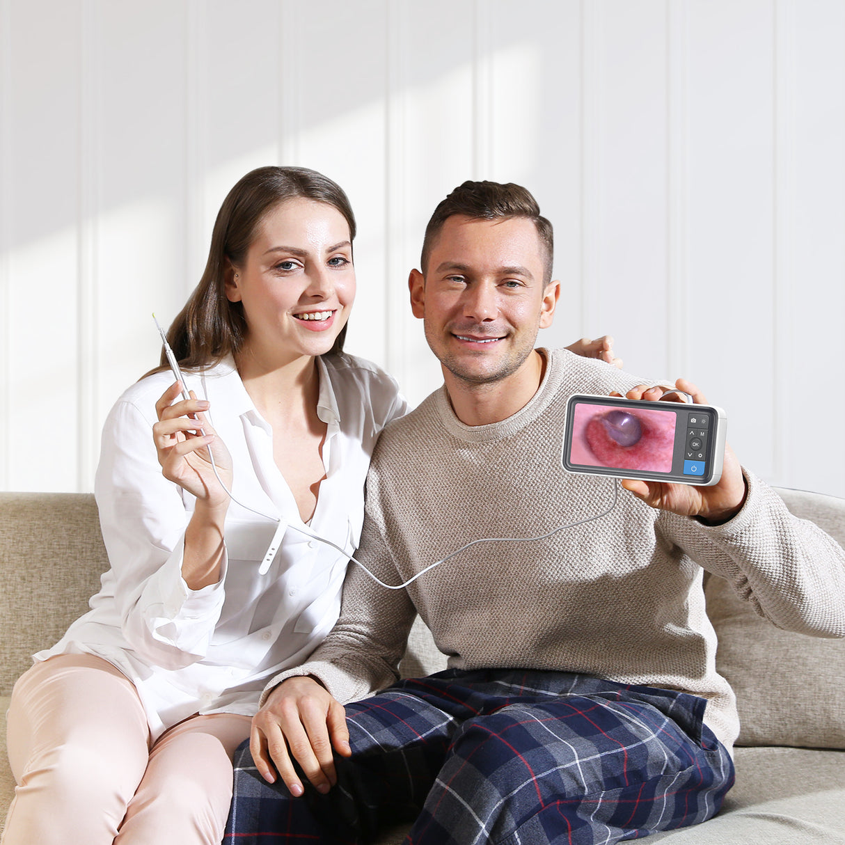 Anykit Digital Otoscope 4.5 Inches Screen, supports Photo Snap and Video Recording