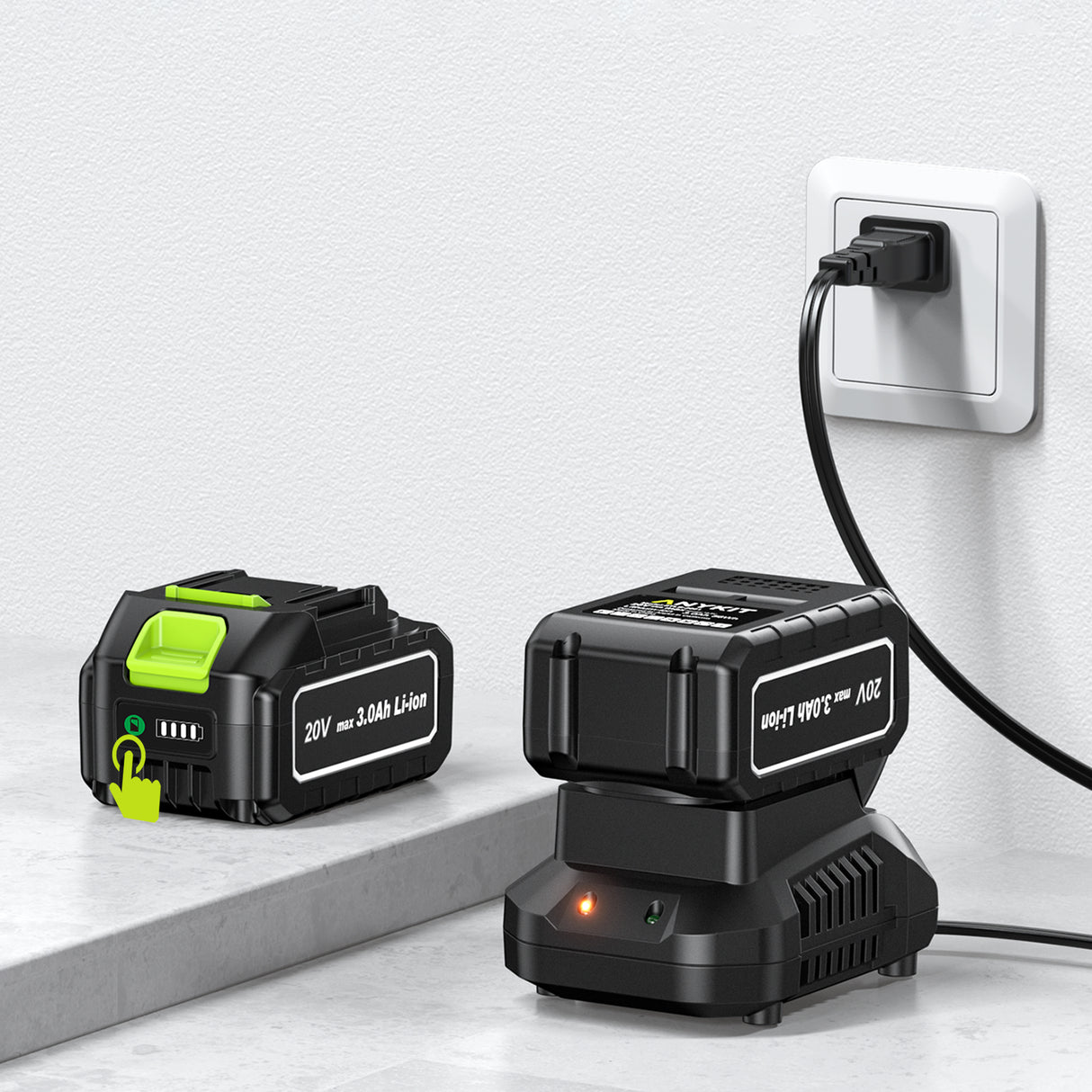 Anykit 3.0Ah Leaf Blower Battery