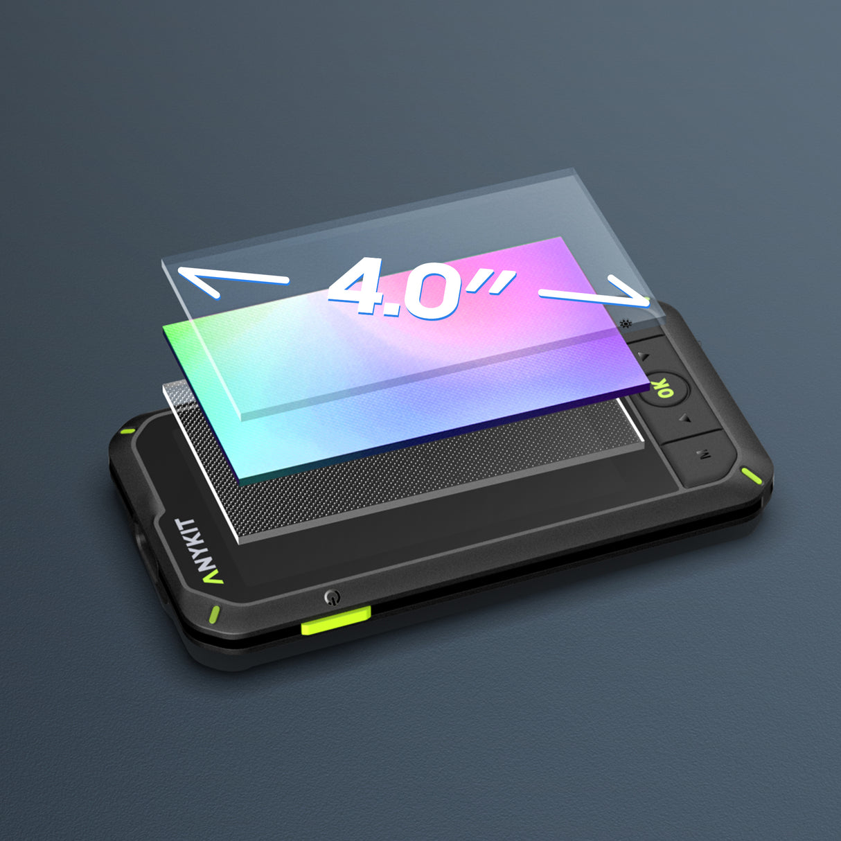 Anykit Borescope Camera with Light, Anykit Dual-Lens Endoscope Camera, 1080P Digital Video Inspection Camera with 4" IPS HD Screen, Waterproof 16.5ft Semi-Rigid Snake Cable, 32GB Card