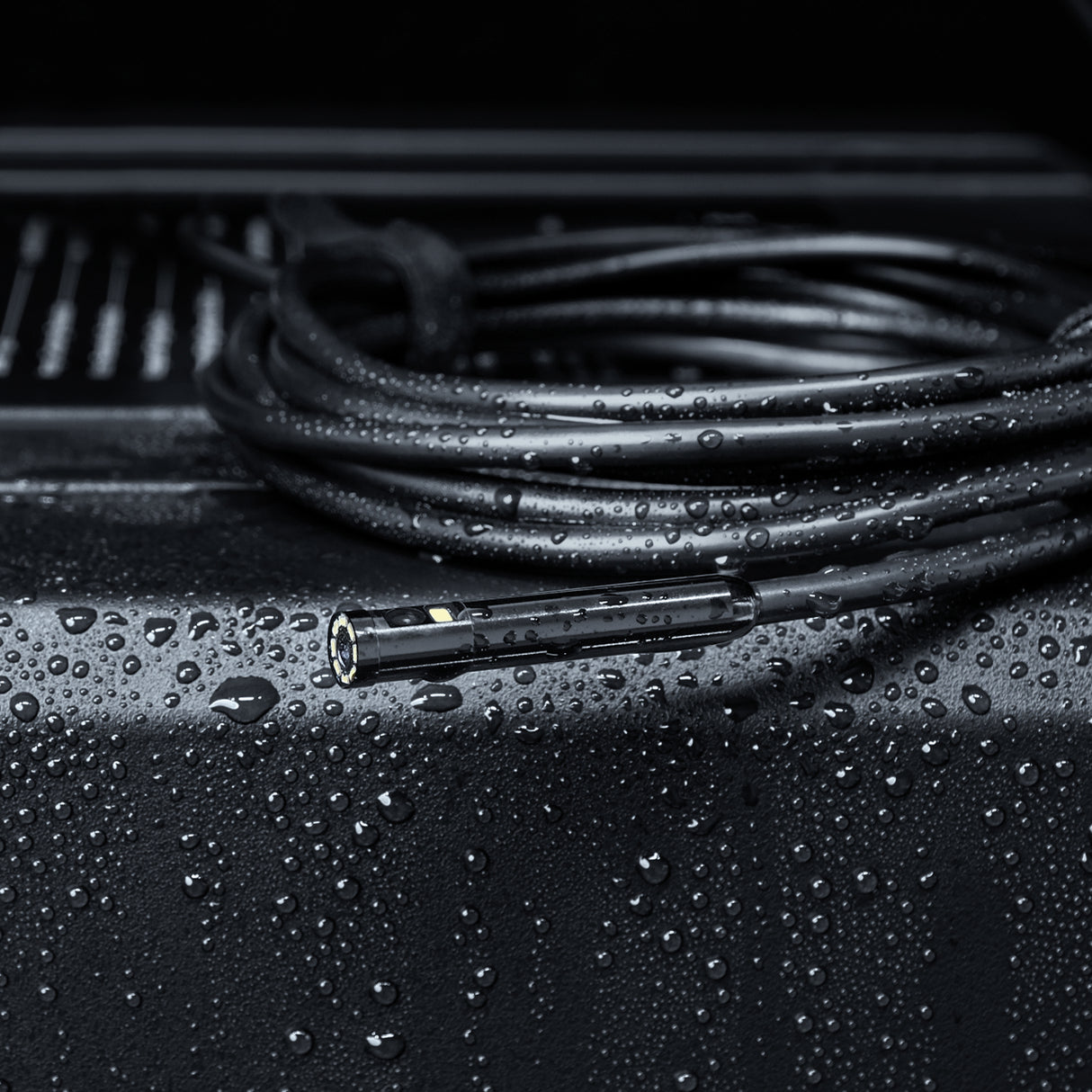 Anykit Borescope Camera with Light, Anykit Dual-Lens Endoscope Camera, 1080P Digital Video Inspection Camera with 4" IPS HD Screen, Waterproof 16.5ft Semi-Rigid Snake Cable, 32GB Card