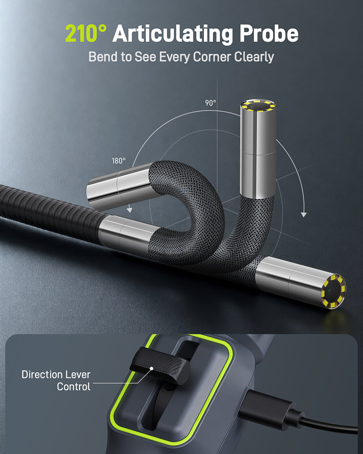 Anykit AD100 Two-Way Articulating Borescope