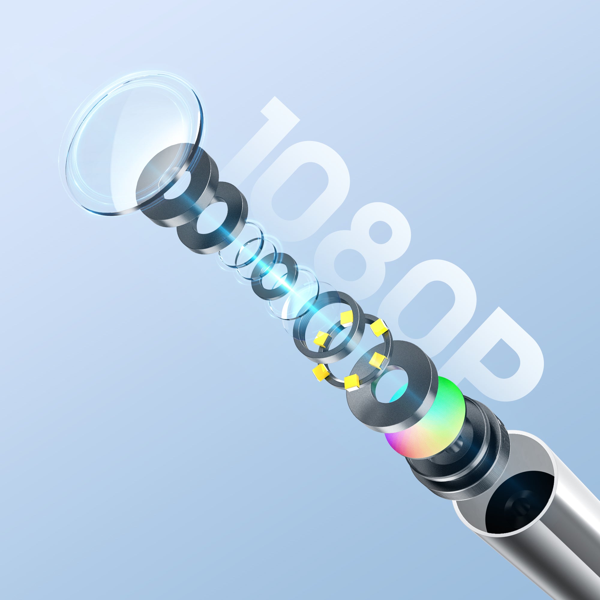 Anykit 4-inch IPS Digital Otoscope with Gyroscope