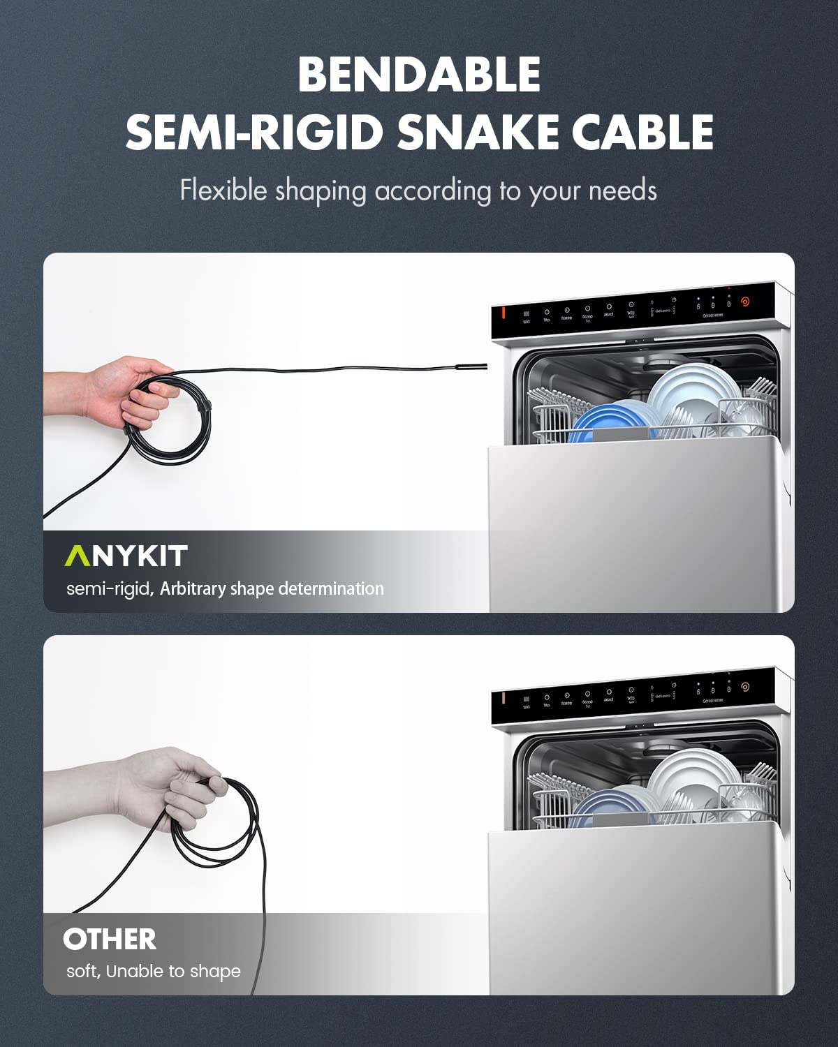 Anykit NTC30L Endoscope Camera with Light
