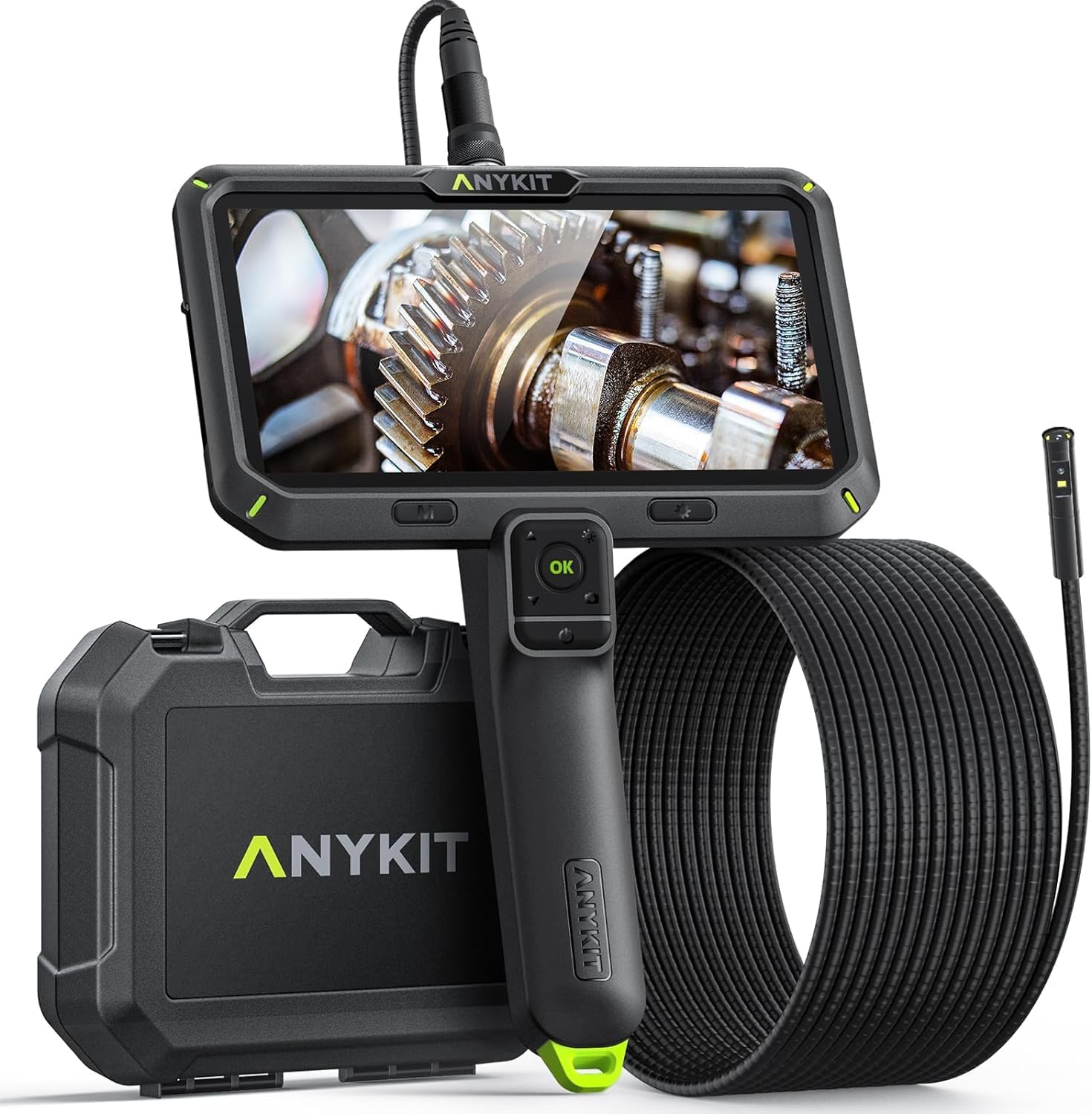 Dual Lens Borescope Inspection Camera, Anykit 7.9mm Endoscope Camera w