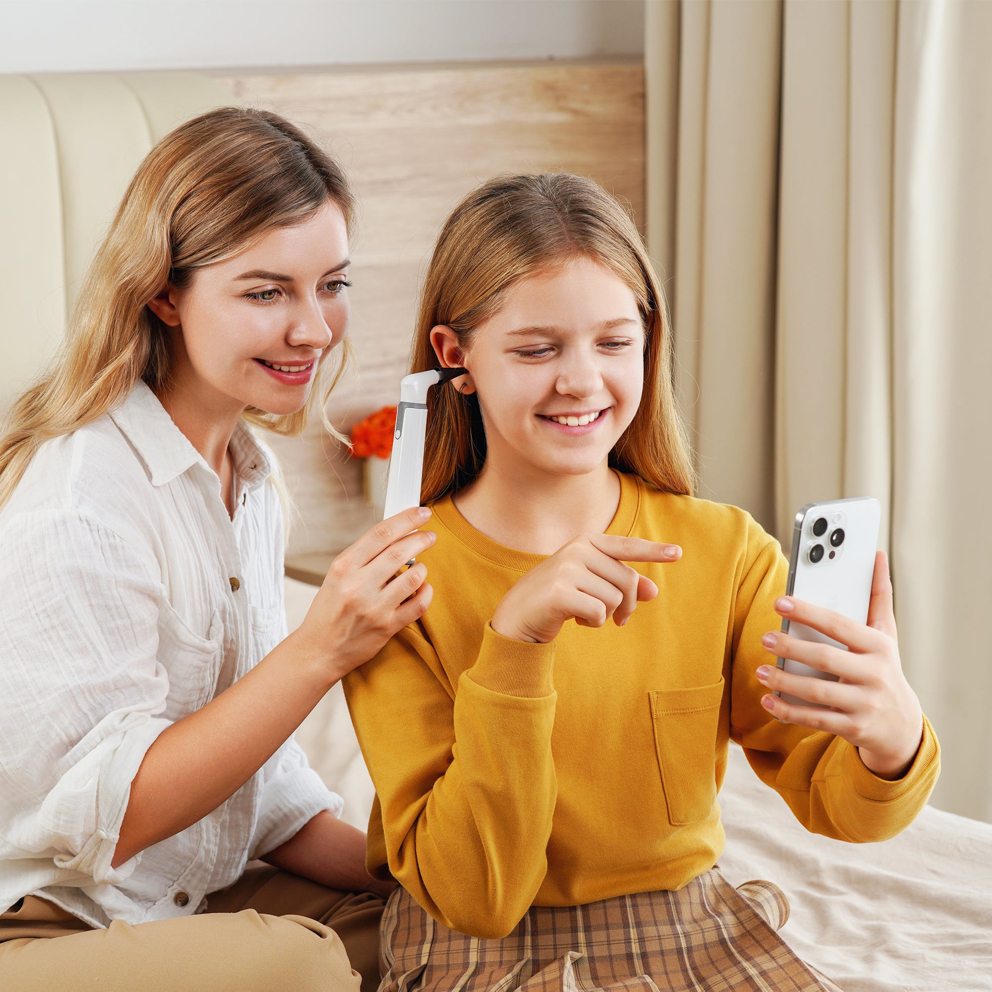 Anykit Wireless Otoscope Ear Camera with Dual View, 3.9mm 720PHD WiFi Ear Scope with Ear Wax Removal Tool for Kids and Adults & Pets, Compatible with Android and iPhone