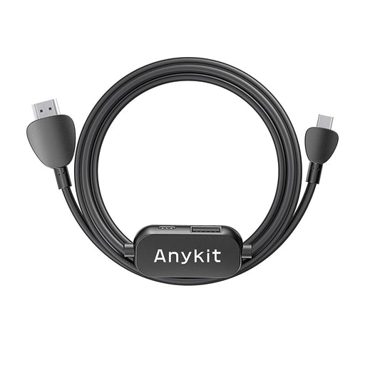 Anykit Telecamera endoscopio, telecamera di ispezione USB con 8 luci LED,  boreskop con cavo semirigido da 3 metri, fotocamera a serpente tipo C